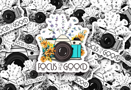 Focus On the Good Camera Sticker