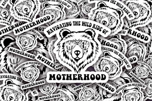 Navigating the Wild Ride of Motherhood Sticker
