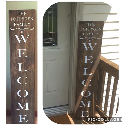 Custom Porch Welcome Sign