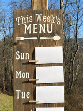 Load image into Gallery viewer, Weekly menu board, weekly menu, Menu board, Menu Planner