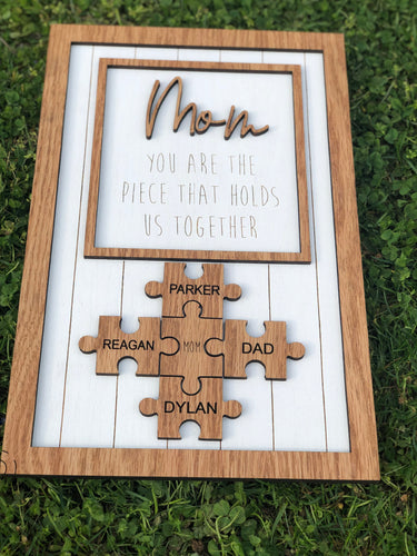 Mother's Day Puzzle Sign
